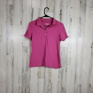 3/$15 Riders by Lee pink collar shirt size small